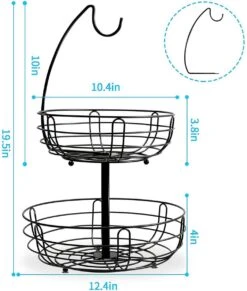 Fruitmand Met Bananenhanger - Fruitschaal - Fruitmand Hangend - Opbergmand - Fruitmand Met Banaanhouder - Fruitschalen - Fruitmanden - 2 Lagen - Valentijn -Bormioli Rocco winkel 1018x1200 3