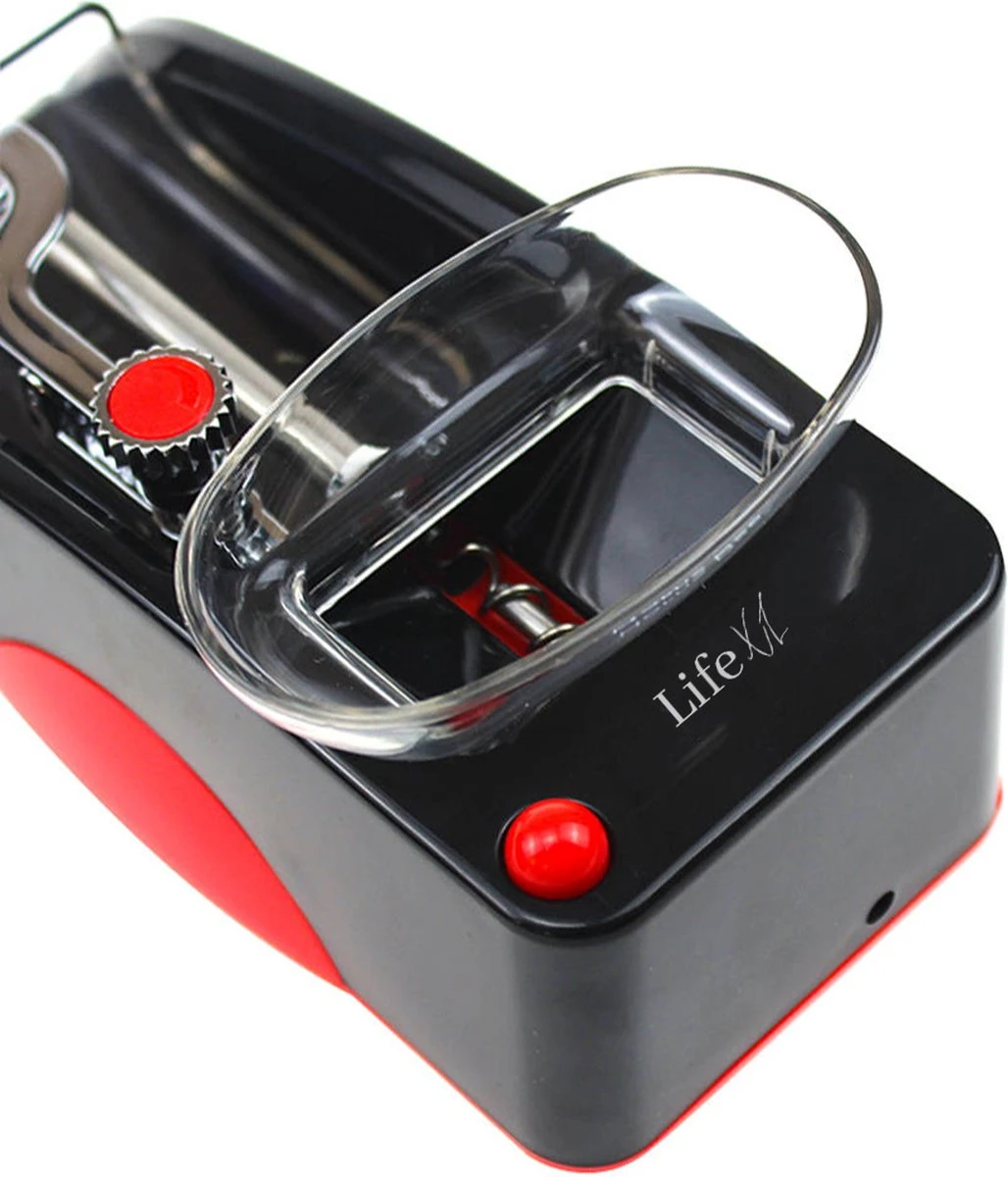 Elektrische Sigarettenmaker - Elektrische Sigarettenmachine - Sigaretten Maker - Sigaretten Vuller - Hulzen Vuller - Sigaretten Roller - Elektrische Sigarettenklikker - Rood 4 Elektrische Sigarettenmaker - Elektrische Sigarettenmachine - Sigaretten Maker - Sigaretten Vuller - Hulzen Vuller - Sigaretten Roller - Elektrische Sigarettenklikker - Rood - Afbeelding 2