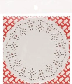 Merkloos Onderzetter Papier Wit 100 Stuks 12 Cm