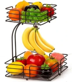 SensaHome - Fruitmand Met Bananenhouder - Vierkant 2-Laags Zwart - Fruitschaal - Etagere - Metaal - Industrial - Modern 34 SensaHome - Fruitmand Met Bananenhouder - Vierkant 2-Laags Zwart - Fruitschaal - Etagere - Metaal - Industrial - Modern -Bormioli Rocco winkel 1046x1200 1