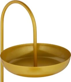 Relaxdays Fruitschaal Etagère 2 Laags - Dubbele Fruitmand Goud - Rond - Keuken - Metaal -Bormioli Rocco winkel 1046x1200