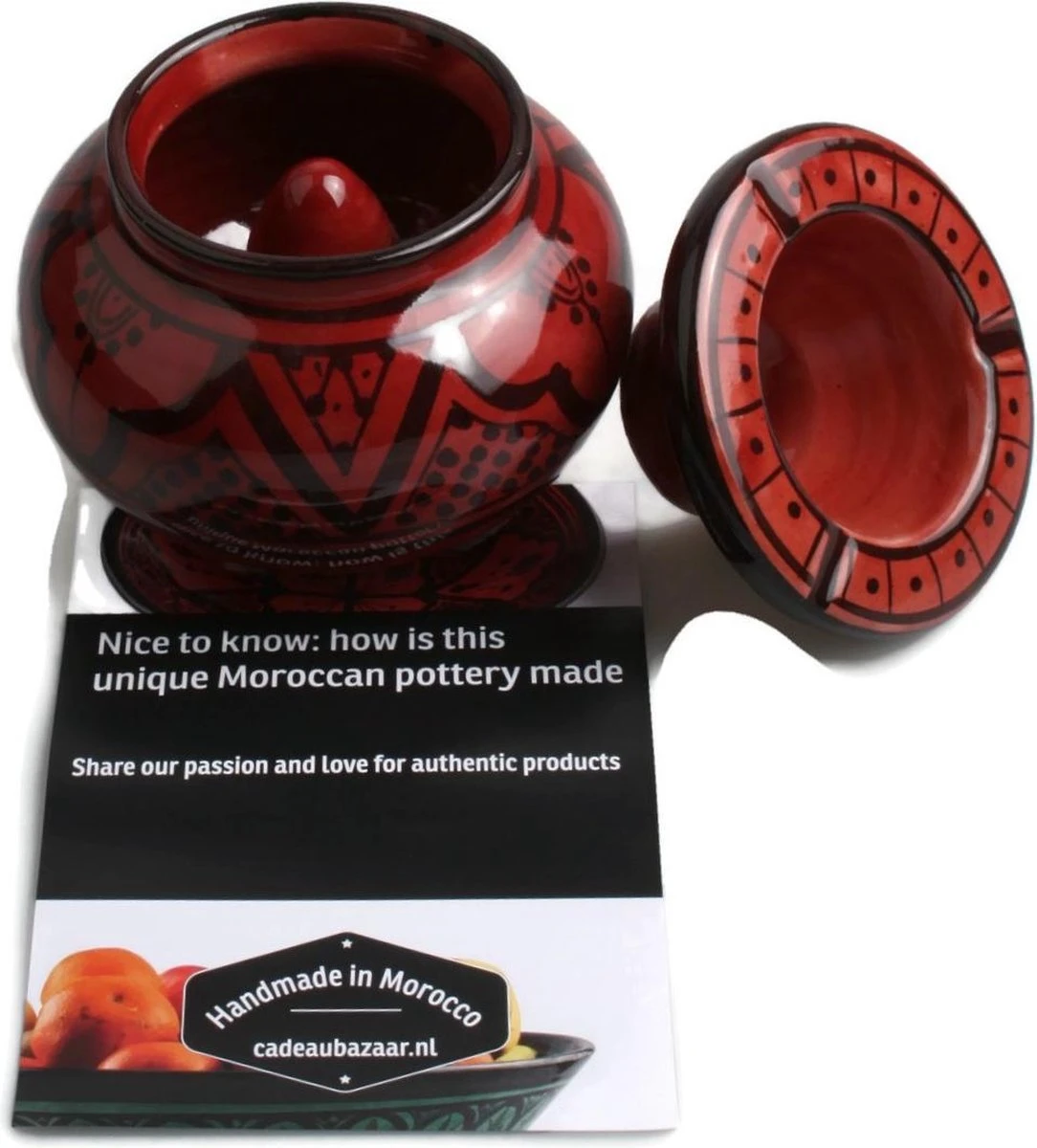 Mini Asbak / Asbak Voor Buiten / Asbak Met Deksel H 7 Cm Ø 10 Cm 4 Mini Asbak / Asbak Voor Buiten / Asbak Met Deksel H 7 Cm Ø 10 Cm - Afbeelding 2