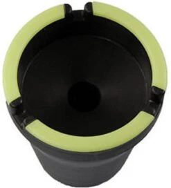 Merkloos Glow In The Dark Auto Lichtgevende Asbak 11 Cm - Auto Accessoires Voor Sigaretten