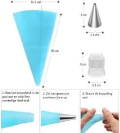 Luxe RVS Draaiplateau Set - 356 Delige Taart En Cake Decoratie Set - Taart Bakken Accessoires Set – Taartversiering -Bormioli Rocco winkel 1088x1200 2