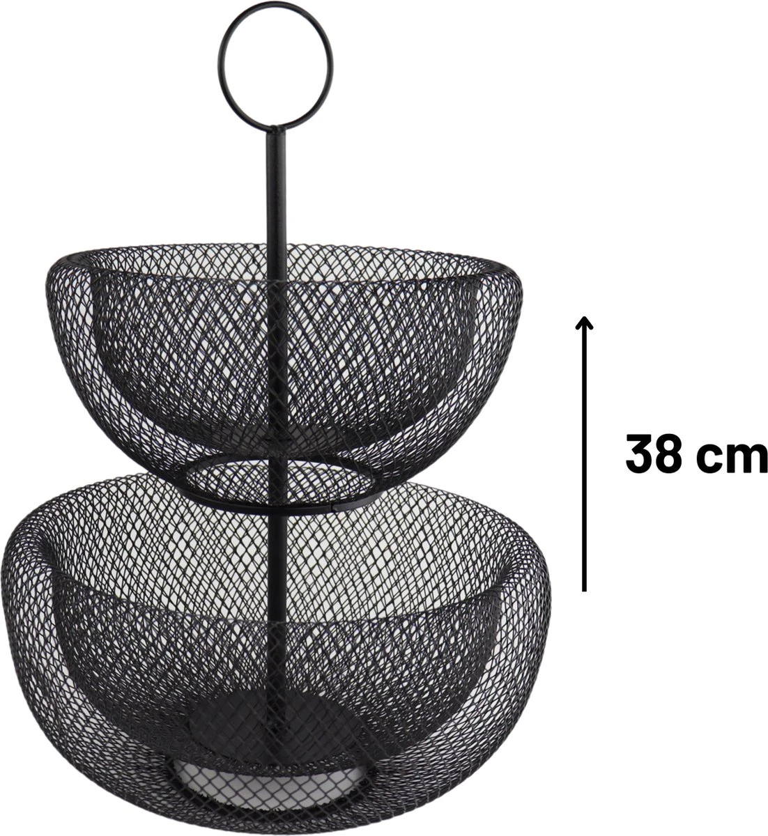 Orange85 Fruitschaal - Zwart - Etagere - Fruitmand - 2 Lagen - Metaal 8 Orange85 Fruitschaal - Zwart - Etagere - Fruitmand - 2 Lagen - Metaal - Afbeelding 6