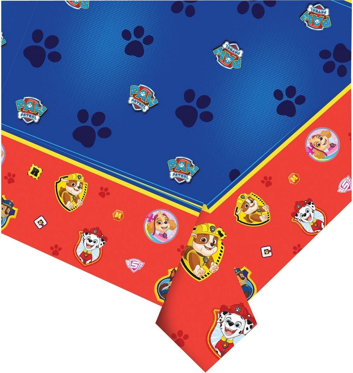 PAW Patrol - Tafellaken - 180 X 120cm - Blauw/Rood 4 PAW Patrol - Tafellaken - 180 X 120cm - Blauw/Rood - Afbeelding 2