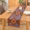 De Groen Home Bedrukt Velvet Textiel Tafelloper - Oosterse Motieven - Fluweel - 45x220 -Bormioli Rocco winkel 1141x1200
