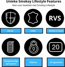 Sigarettendoosje – Premium - Zwart - 20 Sigaretten - Sigarettenhouder – Sigaretten Box – Sigaretten Opbergdoosje 8 Sigarettendoosje – Premium - Zwart - 20 Sigaretten - Sigarettenhouder – Sigaretten Box – Sigaretten Opbergdoosje -Bormioli Rocco winkel 1156x1200 2