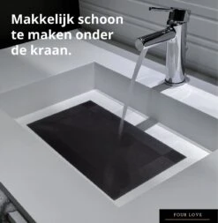 Four Love Placemats Kunststof - Kleur Zwart - Set Van 6 Stuks - Anti Slip Tafelbeschermer - Tafeldecoratie - Housewarming Cadeau - 45 X 30 Cm -Bormioli Rocco winkel 1172x1200 3