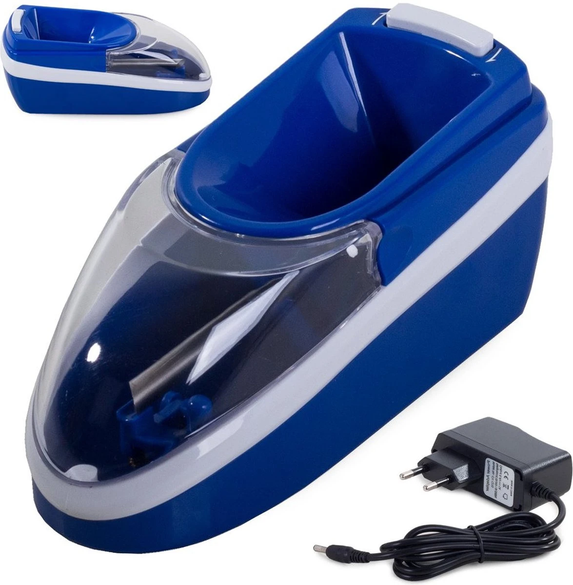 Merkloos Elektrische Sigarettenmaker – Automatische Sigaretten Maker – Sigarettenschieter – Sigarettenvuller – Sigarettenmachine – Hulzenstopper – Met Sigarettendoosje – Met Sigaretten Bewaardoosje – Blauw 5 Merkloos Elektrische Sigarettenmaker – Automatische Sigaretten Maker – Sigarettenschieter – Sigarettenvuller – Sigarettenmachine – Hulzenstopper – Met Sigarettendoosje – Met Sigaretten Bewaardoosje – Blauw - Afbeelding 3