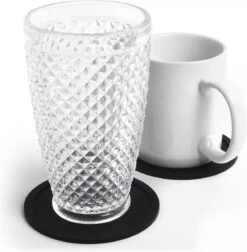 Eldur Onderzetters Met Houder Zwart (6 Stuks) - Onderzetter Glazen - Onderzetters Siliconen - Onderzettersset - Drink Onderzetters - Zwart - Set Van 6 7 Eldur Onderzetters Met Houder Zwart (6 Stuks) - Onderzetter Glazen - Onderzetters Siliconen - Onderzettersset - Drink Onderzetters - Zwart - Set Van 6 -Bormioli Rocco winkel 1175x1200 4