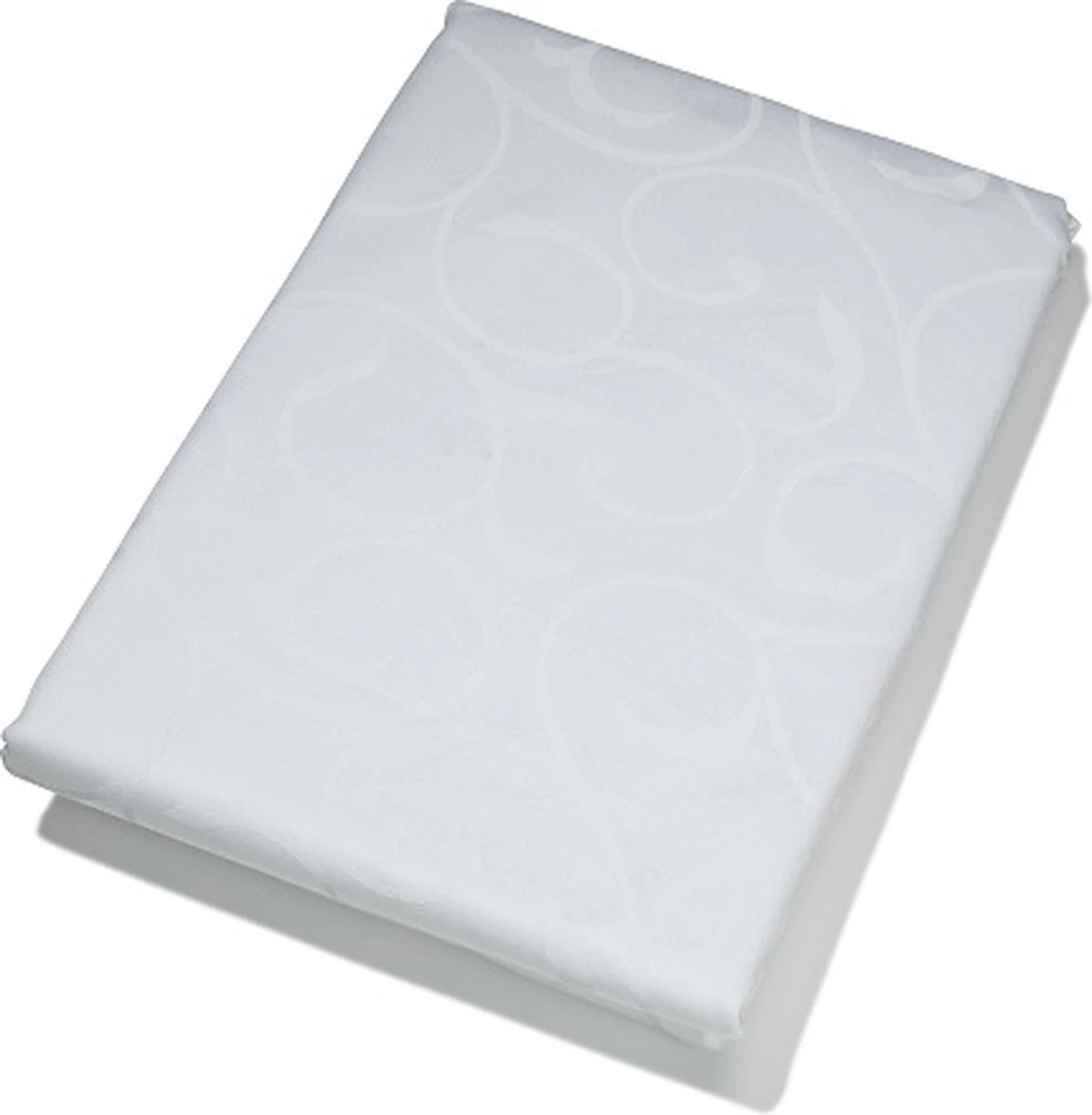 KOOK Damast Tafelkleed - 160x240 Cm - Wit 3 KOOK Damast Tafelkleed - 160x240 Cm - Wit