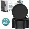 Siliconen Onderzetters Met Houder - 10 Stuks - Onderleggers Voor Glazen - Glasonderzetters Voor Op Tafel - Coasters - Zwart - Rond 1 Siliconen Onderzetters Met Houder - 10 Stuks - Onderleggers Voor Glazen - Glasonderzetters Voor Op Tafel - Coasters - Zwart - Rond -Bormioli Rocco winkel 1185x1200 1
