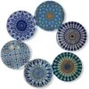 Onderzetters - Set Van 6 - Rond - Onderzetters Voor Glazen - Bohemian - Oosterse - Mandala Design - Coasters - Moederdag Cadeau -Bormioli Rocco winkel 1187x1200 1