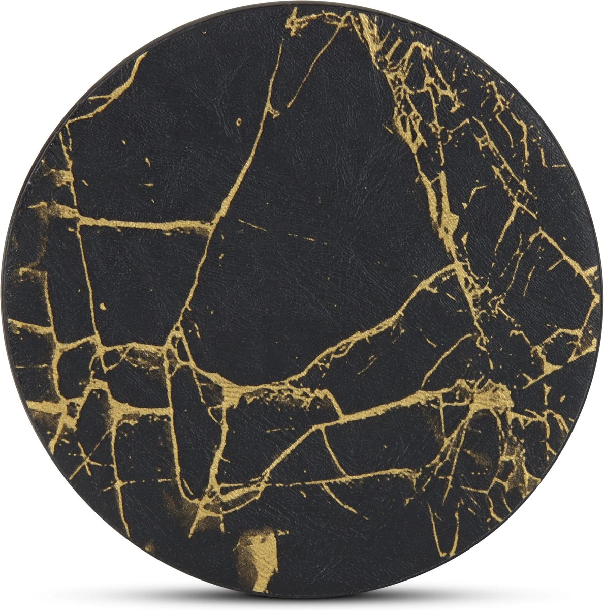 Castagnola Lederen Onderzetters Met Houder – Onderzetters Voor Glazen – Onderzetters Design – Onderzettersset – Drink Onderzetters – Leder – Leren Onderzetters – Set Van 6 – Zwart/Goud 8 Castagnola Lederen Onderzetters Met Houder – Onderzetters Voor Glazen – Onderzetters Design – Onderzettersset – Drink Onderzetters – Leder – Leren Onderzetters – Set Van 6 – Zwart/Goud - Afbeelding 6