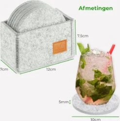 Soothe Onderzetters Voor Glazen - Vilt 10 Stuks – Lichtgrijs – Onderzetters Met Houder – Handgemaakt - Hittebestendig, Absorberend En Duurzaam 16 Soothe Onderzetters Voor Glazen - Vilt 10 Stuks – Lichtgrijs – Onderzetters Met Houder – Handgemaakt - Hittebestendig, Absorberend En Duurzaam -Bormioli Rocco winkel 1191x1200 1