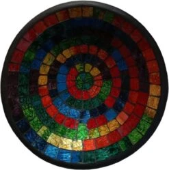 Floz Design Fruitschaal - Kleur - Aardewerk En Glasmozaiek - 25 Cm - Fairtrade