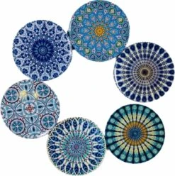 Onderzetters - Set Van 6 - Rond - Onderzetters Voor Glazen - Bohemian - Oosterse - Mandala Design - Coasters - Moederdag Cadeau -Bormioli Rocco winkel 1193x1200 1