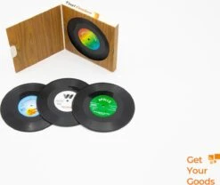 Merkloos Vinyl Platen Onderzetters Voor Glazen | LP Onderzetters (6 Stuks) | Onderzetters Met Anti-slip -Bormioli Rocco winkel 1200x1012 1