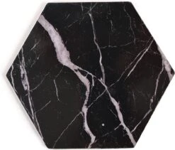 Onderzetters Hardboard Kurk Zwart Marmer | Luxe Hexagon Onderzetters Marmer | Marmeren Onderleggers Voor Glazen - Cadeau - Cadeaustrik 8 Onderzetters Hardboard Kurk Zwart Marmer | Luxe Hexagon Onderzetters Marmer | Marmeren Onderleggers Voor Glazen - Cadeau - Cadeaustrik -Bormioli Rocco winkel 1200x1025 3