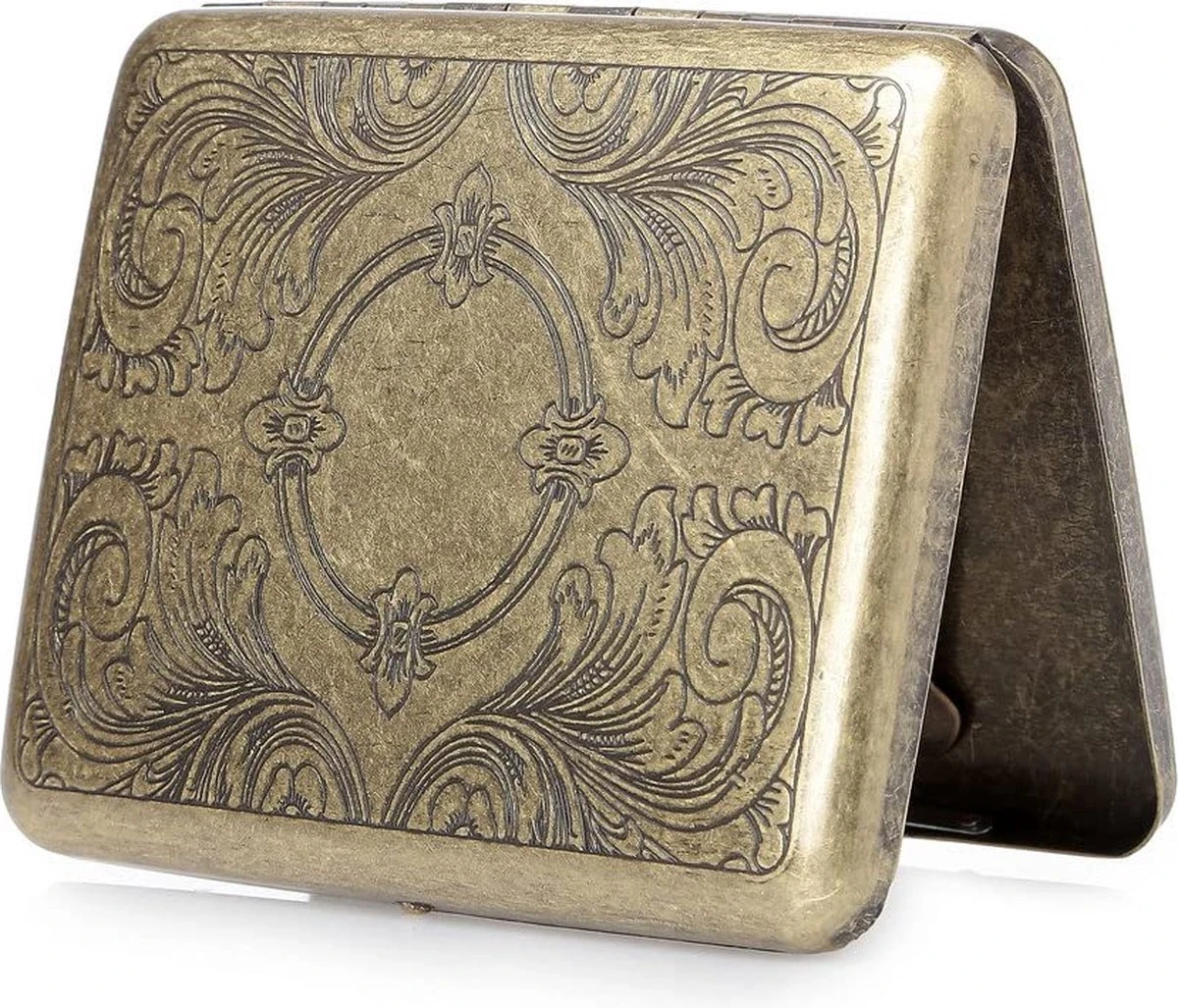 BOTC Sigarettendoosje - Lucky Sigaretten Case - Koper - 18-20 Sigaretten - Sigarettenhouder –Sigaretten Box – Sigaretten Opbergdoosje 3 BOTC Sigarettendoosje - Lucky Sigaretten Case - Koper - 18-20 Sigaretten - Sigarettenhouder –Sigaretten Box – Sigaretten Opbergdoosje