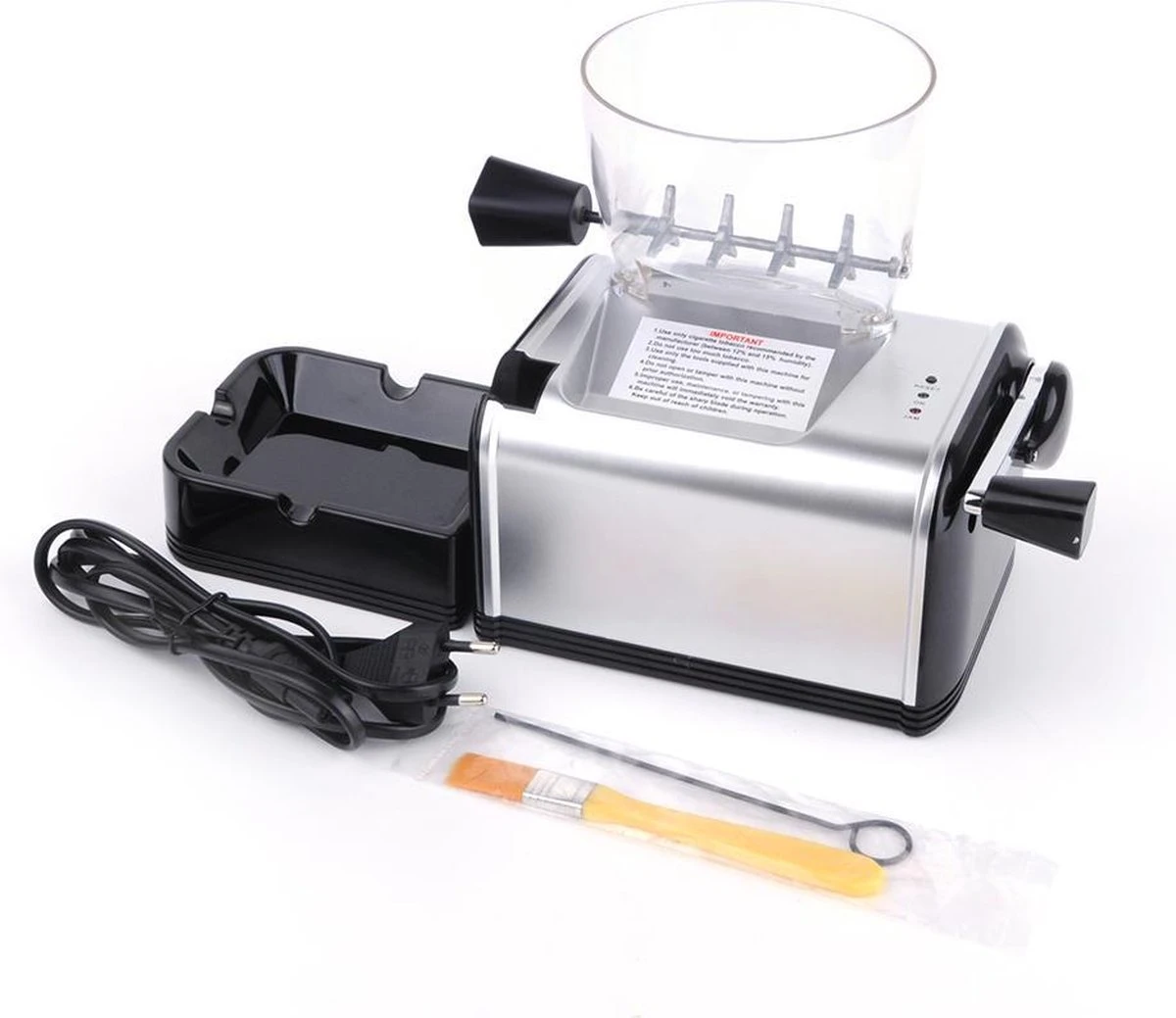 Professionele Elektrische Sigaretten Maker - Sigaretten Roller - Sigaretten Schieter - Automatisch - Zilver 3 Professionele Elektrische Sigaretten Maker - Sigaretten Roller - Sigaretten Schieter - Automatisch - Zilver