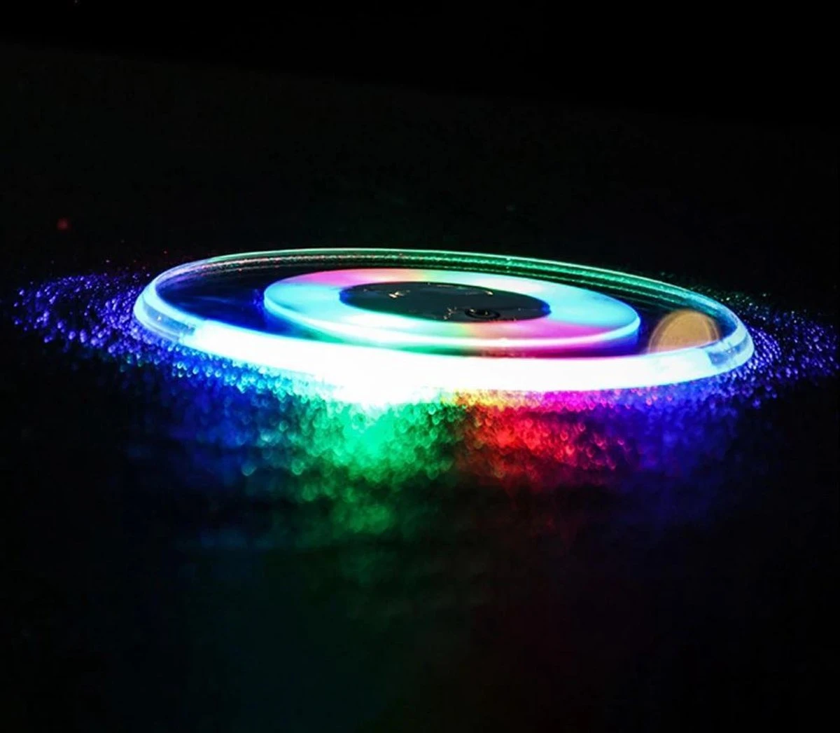 Lichtgevende Onderzetter Rond - RGB Kleuren - LED 4 Lichtgevende Onderzetter Rond - RGB Kleuren - LED - Afbeelding 2