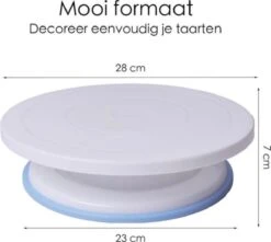 Jumalu Taartplateau - Draaibaar Taartplateau Anti-slip - Draaiplateau Taart –Turntable Cake - Taartplateau - Draaitafel 12 Jumalu Taartplateau - Draaibaar Taartplateau Anti-slip - Draaiplateau Taart –Turntable Cake - Taartplateau - Draaitafel -Bormioli Rocco winkel 1200x1073 4