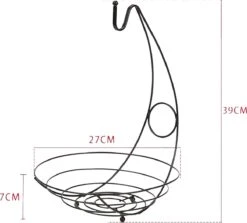 Merkloos Fruitmand Met Banaanhouder – Fruitschaal Zwart – Fruitmand Zwart Metaal – Bananenhouder – Fruitmand Hangend - Decoratieve Schaal – Keuken – 27x27x39 17 Merkloos Fruitmand Met Banaanhouder – Fruitschaal Zwart – Fruitmand Zwart Metaal – Bananenhouder – Fruitmand Hangend - Decoratieve Schaal – Keuken – 27x27x39 -Bormioli Rocco winkel 1200x1085