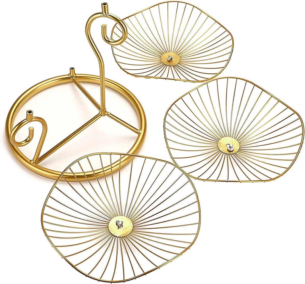 Merkloos Fruitmand - Fruitschaal - Fruit Etagere - Fruitbord 5 Merkloos Fruitmand - Fruitschaal - Fruit Etagere - Fruitbord - Afbeelding 3