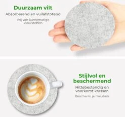 Soothe Onderzetters Voor Glazen - Vilt 10 Stuks – Lichtgrijs – Onderzetters Met Houder – Handgemaakt - Hittebestendig, Absorberend En Duurzaam 18 Soothe Onderzetters Voor Glazen - Vilt 10 Stuks – Lichtgrijs – Onderzetters Met Houder – Handgemaakt - Hittebestendig, Absorberend En Duurzaam -Bormioli Rocco winkel 1200x1122 1