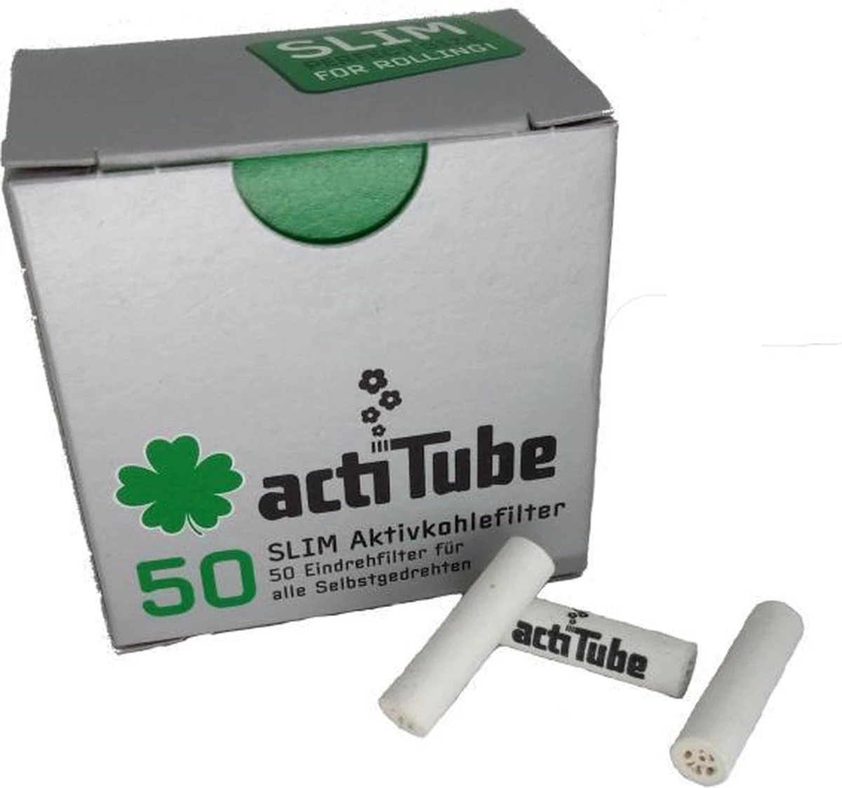 Actitube Active Carbon Slim Filters - 7 Mm - 50 Pc.s 4 Actitube Active Carbon Slim Filters - 7 Mm - 50 Pc.s - Afbeelding 2
