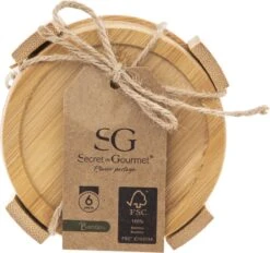 Set Van 6x Ronde Onderzetters Voor Glazen D10 Cm Bamboe 8 Set Van 6x Ronde Onderzetters Voor Glazen D10 Cm Bamboe -Bormioli Rocco winkel 1200x1125 1