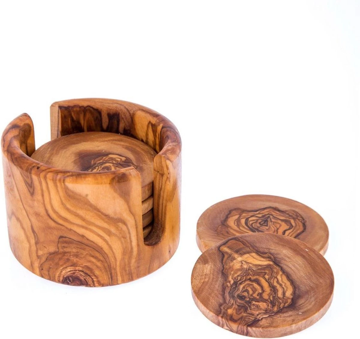 Yakelos Onderzetters Olijfhout Handgemaakt 6 Stuks 5 Yakelos Onderzetters Olijfhout Handgemaakt 6 Stuks - Afbeelding 3