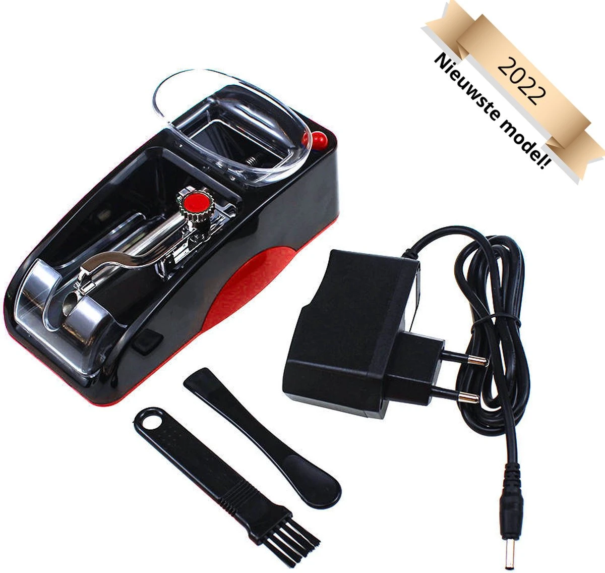 Elektrische Sigarettenmaker - Elektrische Sigarettenmachine - Sigaretten Maker - Sigaretten Vuller - Hulzen Vuller - Sigaretten Roller - Elektrische Sigarettenklikker - Rood 3 Elektrische Sigarettenmaker - Elektrische Sigarettenmachine - Sigaretten Maker - Sigaretten Vuller - Hulzen Vuller - Sigaretten Roller - Elektrische Sigarettenklikker - Rood