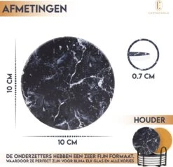 Castagnola Keramische Onderzetters Met Houder – Onderzetters Voor Glazen – Onderzetters Design – Onderzettersset – Drink Onderzetters – Keramisch – Kurk – Set Van 6 – Grijs/Zwart 18 Castagnola Keramische Onderzetters Met Houder – Onderzetters Voor Glazen – Onderzetters Design – Onderzettersset – Drink Onderzetters – Keramisch – Kurk – Set Van 6 – Grijs/Zwart -Bormioli Rocco winkel 1200x1161 1