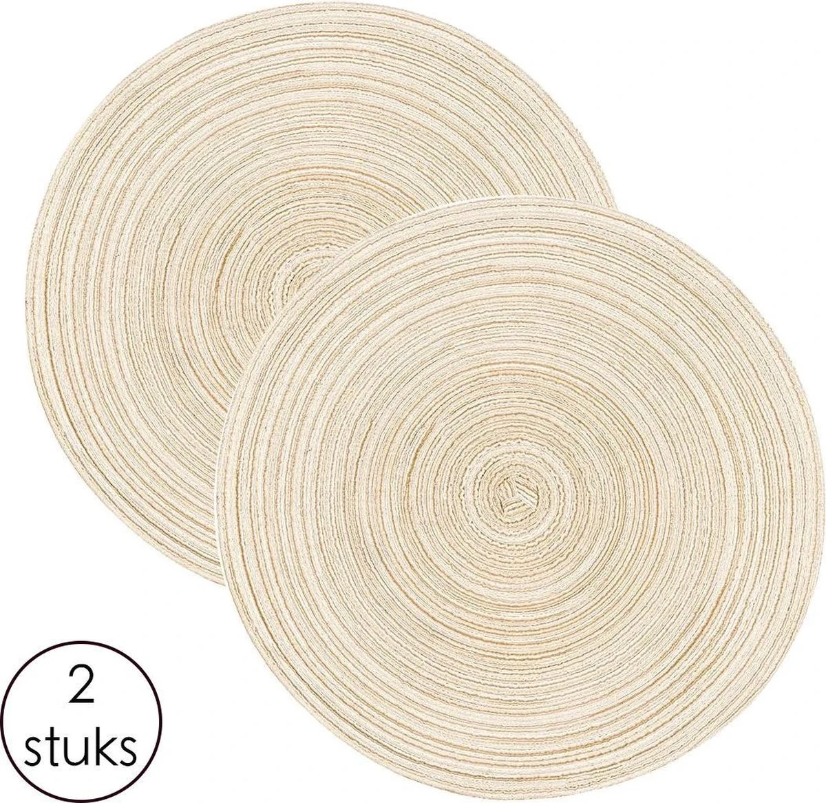 Merkloos Placemat - 2 Stuks - Placemat Rond - Placemats Rond Gevlochten - Tafelonderzetter - Tafel Onderleggers - Onderleggers Placemat - Placemat 30 Cm 8 Merkloos Placemat - 2 Stuks - Placemat Rond - Placemats Rond Gevlochten - Tafelonderzetter - Tafel Onderleggers - Onderleggers Placemat - Placemat 30 Cm - Afbeelding 6