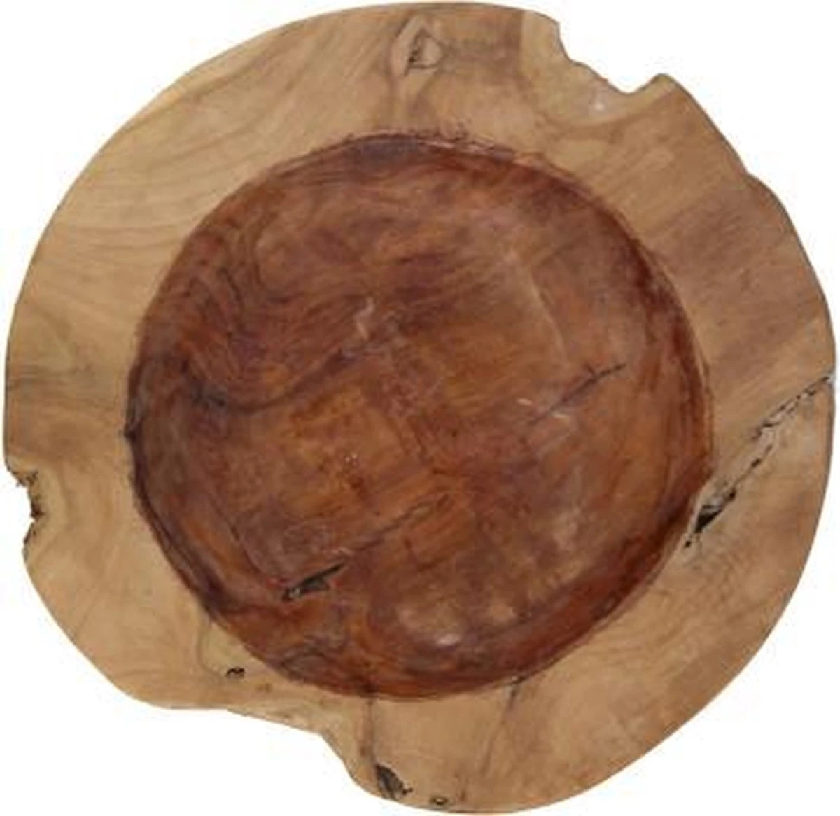 Fruitschaal Large - ø40-45 Cm - Glossy - Blank - Teak 4 Fruitschaal Large - ø40-45 Cm - Glossy - Blank - Teak - Afbeelding 2