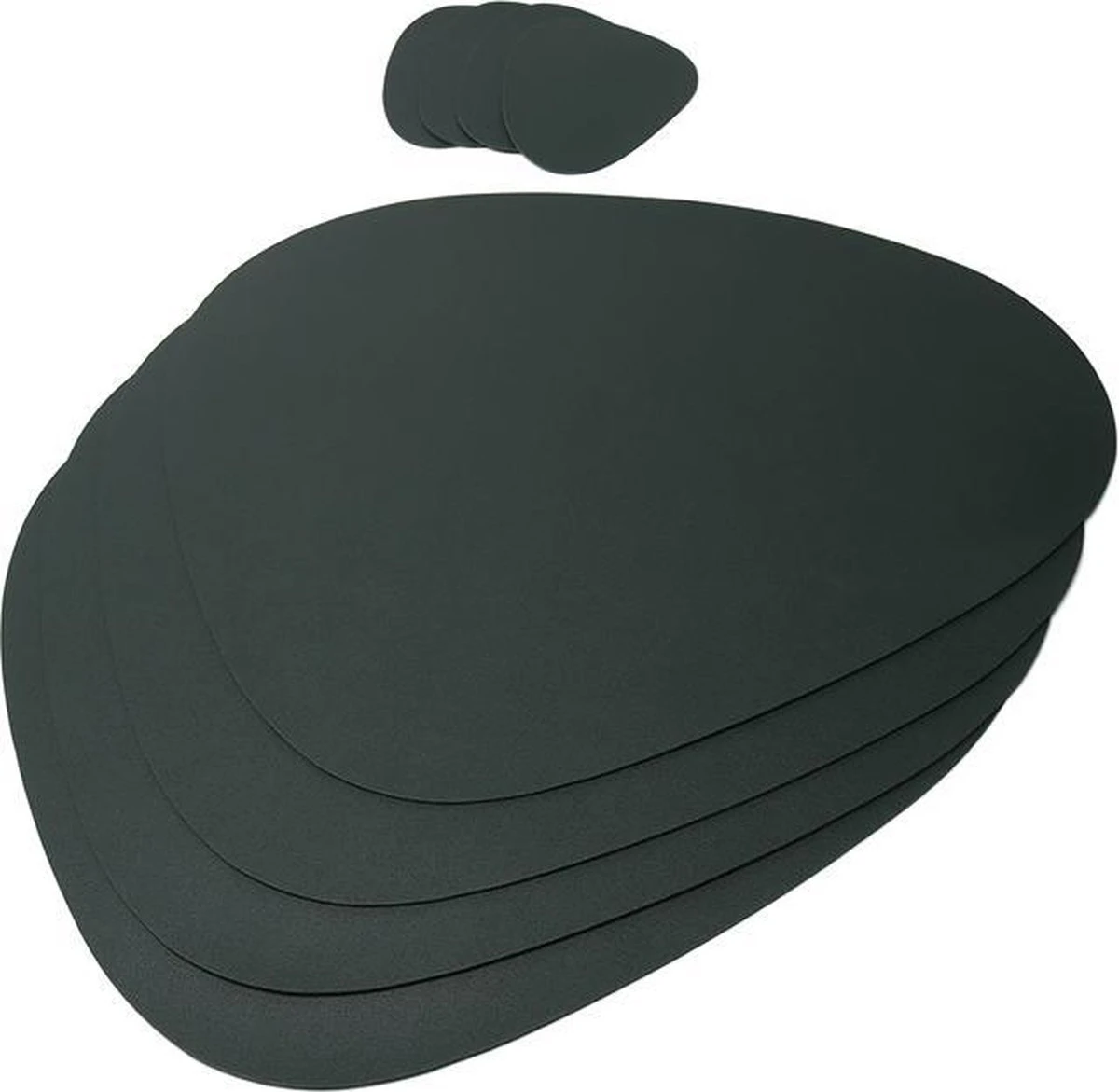 LUTCHOS Placemat Set - 12 Delig - Glorious Green - Lederlook - Waterafstotend - Krasbestendig 5 LUTCHOS Placemat Set - 12 Delig - Glorious Green - Lederlook - Waterafstotend - Krasbestendig - Afbeelding 3