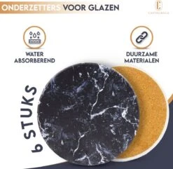 Castagnola Keramische Onderzetters Met Houder – Onderzetters Voor Glazen – Onderzetters Design – Onderzettersset – Drink Onderzetters – Keramisch – Kurk – Set Van 6 – Grijs/Zwart 14 Castagnola Keramische Onderzetters Met Houder – Onderzetters Voor Glazen – Onderzetters Design – Onderzettersset – Drink Onderzetters – Keramisch – Kurk – Set Van 6 – Grijs/Zwart -Bormioli Rocco winkel 1200x1172 1