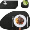 KitchenLove Placemats Set Van 6 - Vilt Stof - 31 X 38 Cm - Anti Slip Placemat - Hittebestendig - Rond - Zwart 1 KitchenLove Placemats Set Van 6 - Vilt Stof - 31 X 38 Cm - Anti Slip Placemat - Hittebestendig - Rond - Zwart -Bormioli Rocco winkel 1200x1173 1