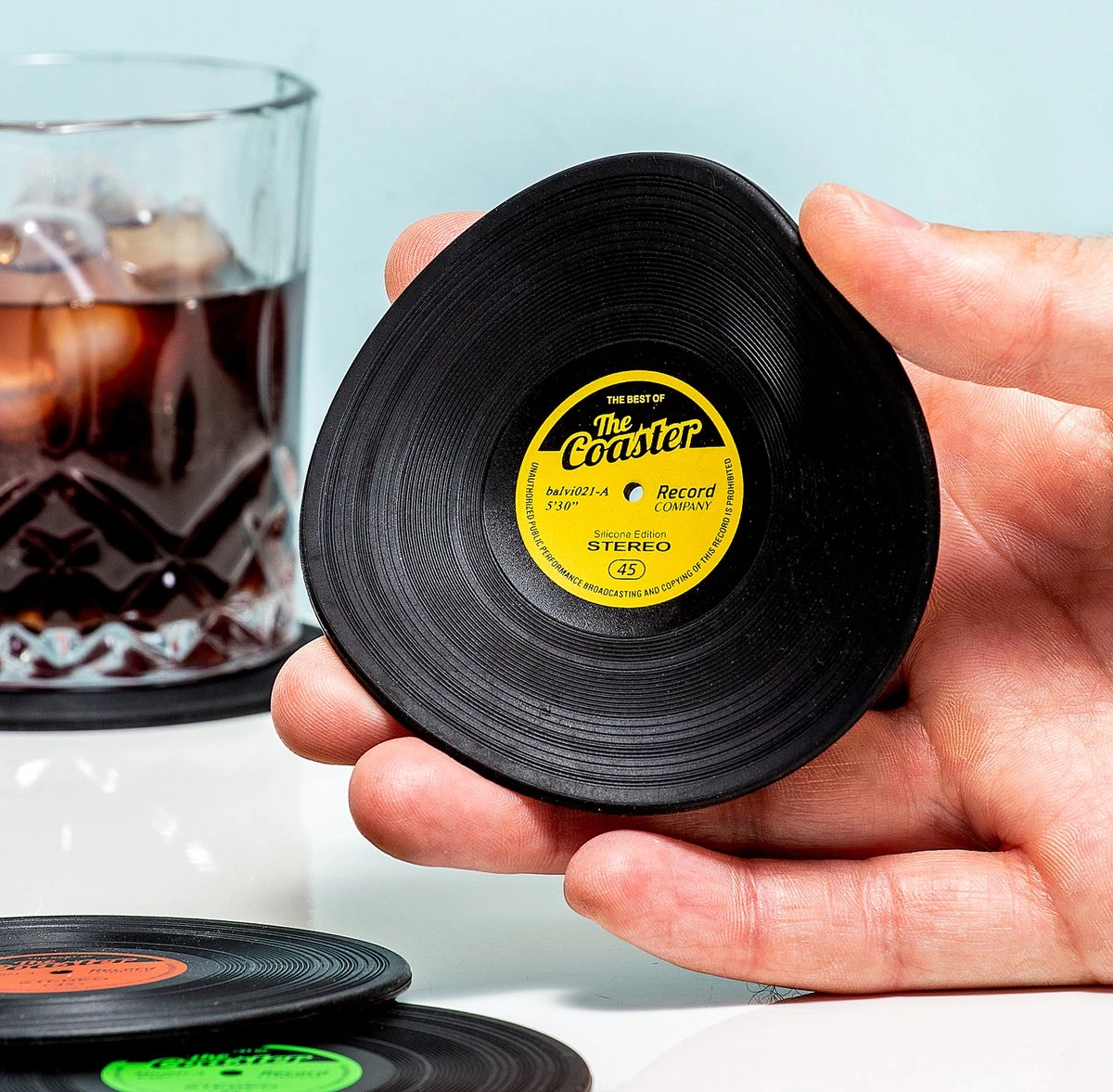 Balvi Set Van 4 LP Onderzetters The Coaster 3 Balvi Set Van 4 LP Onderzetters The Coaster