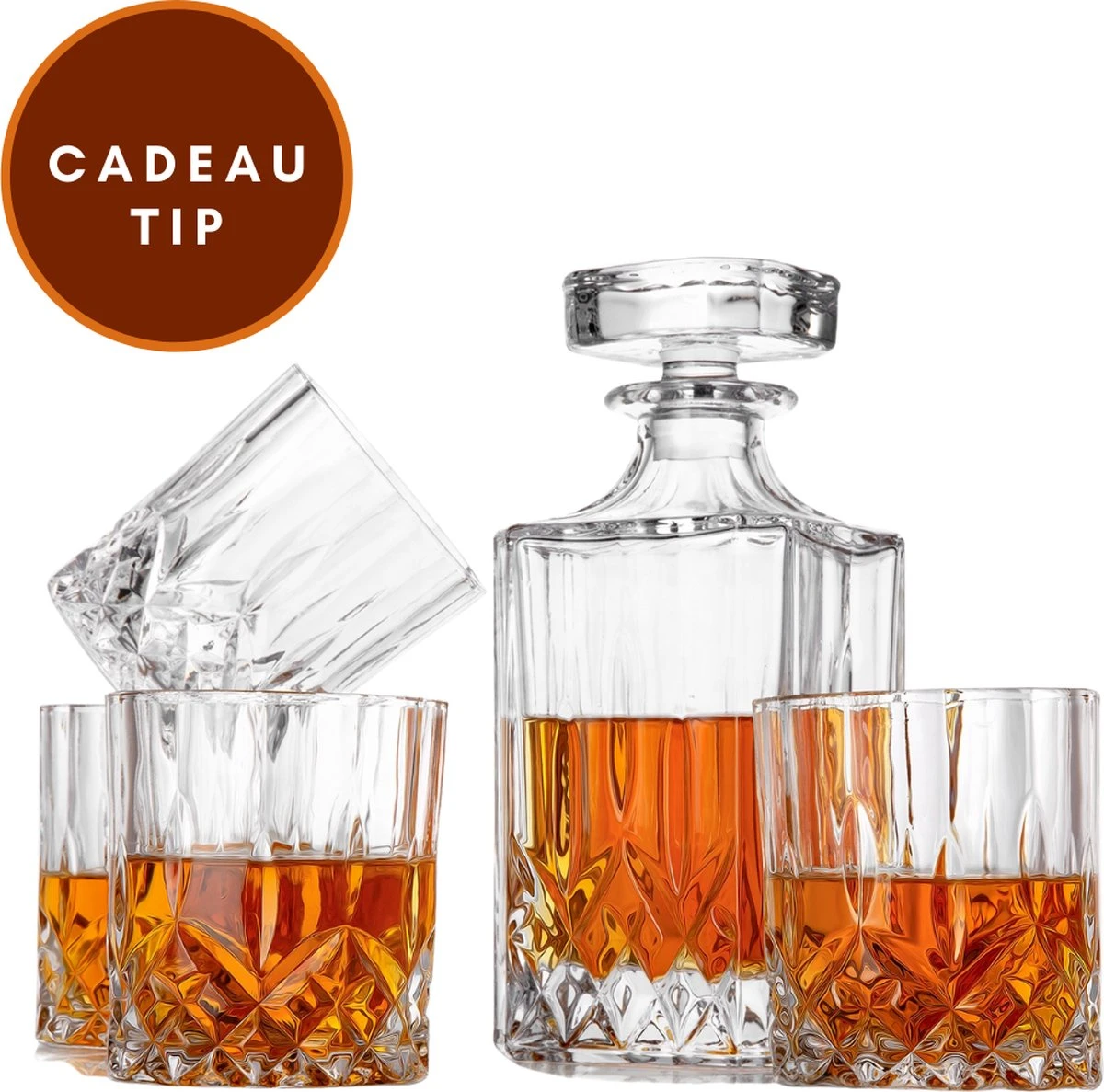 Niceey Whiskey Set - Whiskey Glazen - Whiskey Karaf - 4 Glazen Met Karaf - 5 Delig 3 Niceey Whiskey Set - Whiskey Glazen - Whiskey Karaf - 4 Glazen Met Karaf - 5 Delig