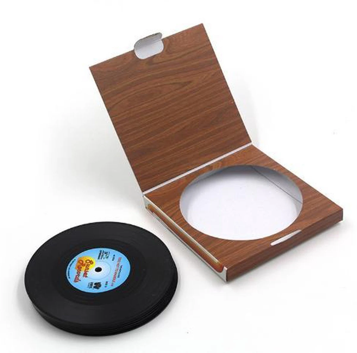 Merkloos LP Vinyl Onderzetters - 6 Stuks 6 Merkloos LP Vinyl Onderzetters - 6 Stuks - Afbeelding 4