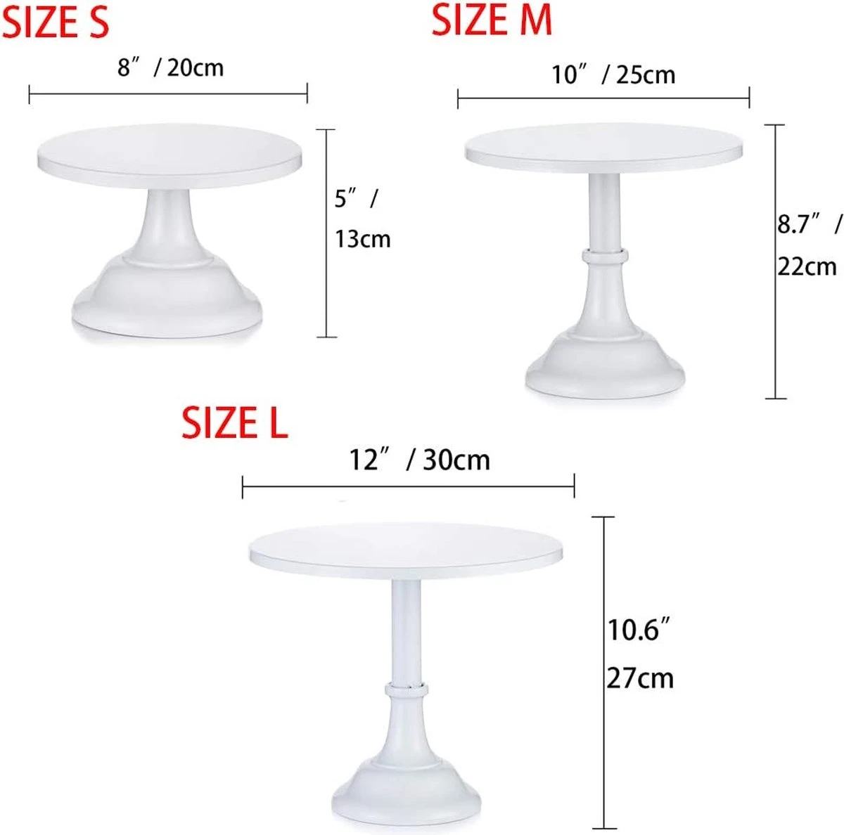 Taartstandaards Set 6 Taartstandaards Set - Afbeelding 4