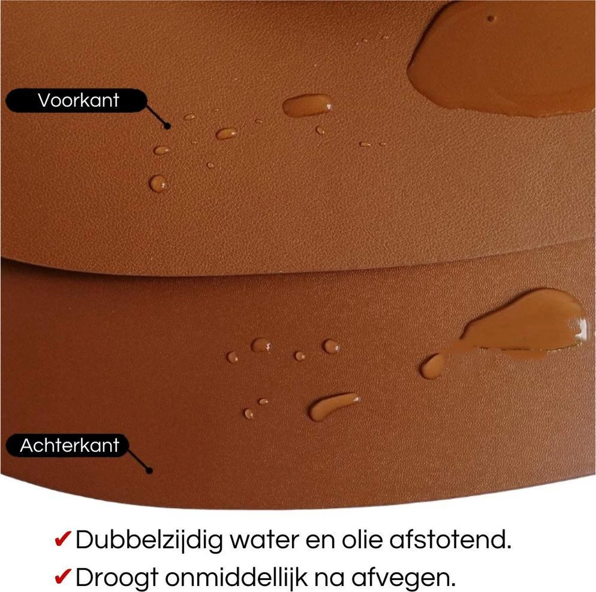 LUTCHOS Placemat Set - 12 Delig - Glorious Green - Lederlook - Waterafstotend - Krasbestendig 7 LUTCHOS Placemat Set - 12 Delig - Glorious Green - Lederlook - Waterafstotend - Krasbestendig - Afbeelding 5