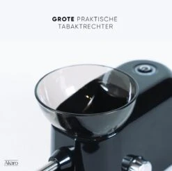 Akaro Elektrische Sigarettenmaker - Zwart - 3 Standen - Opvangbak - Tabaktrechter - Sigaretten Maker Electrisch - Sigaretten Maker - Electrische Sigarettenmachine -Bormioli Rocco winkel 1200x1195 5