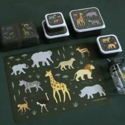 Placemat Voor Kinderen: Savanne - A Little Lovely Company 10 Placemat Voor Kinderen: Savanne - A Little Lovely Company -Bormioli Rocco winkel 1200x1197 12