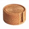 Merkloos Handgemaakte Rotan Onderzetters - Set Van 6 Stuks– Onderleggers Voor Glazen Inclusief Houder– Bamboo Hout - 10CM -Bormioli Rocco winkel 1200x1197 6