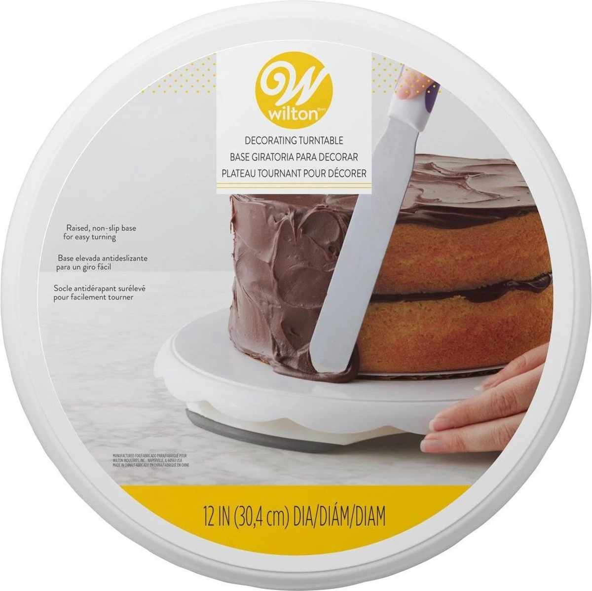 Wilton Taart-draaiplateau - Kunststof - Ø 30,4 Cm 4 Wilton Taart-draaiplateau - Kunststof - Ø 30,4 Cm - Afbeelding 2